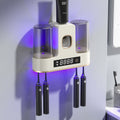 UV Toothbrush Sanitizer Holder – 99.9% Sterilization & Hot Air Drying