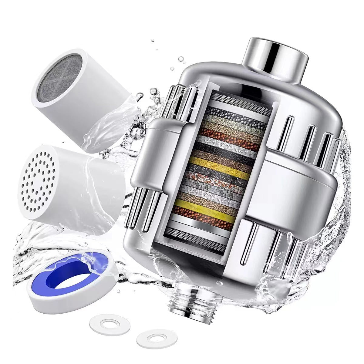 15-Stage Shower Water Filter
